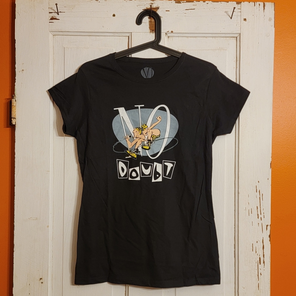 No Doubt Band Merch Vintage Style Black T-shirt - Juniors Large